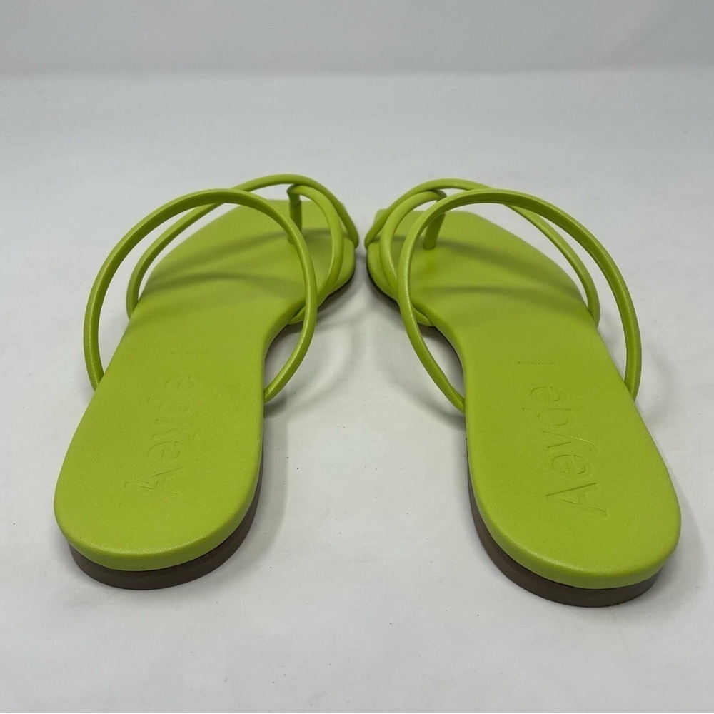 Aeyde Mina Strappy Leather Slide Sandals in Green - NWT - Picture 3 of 11